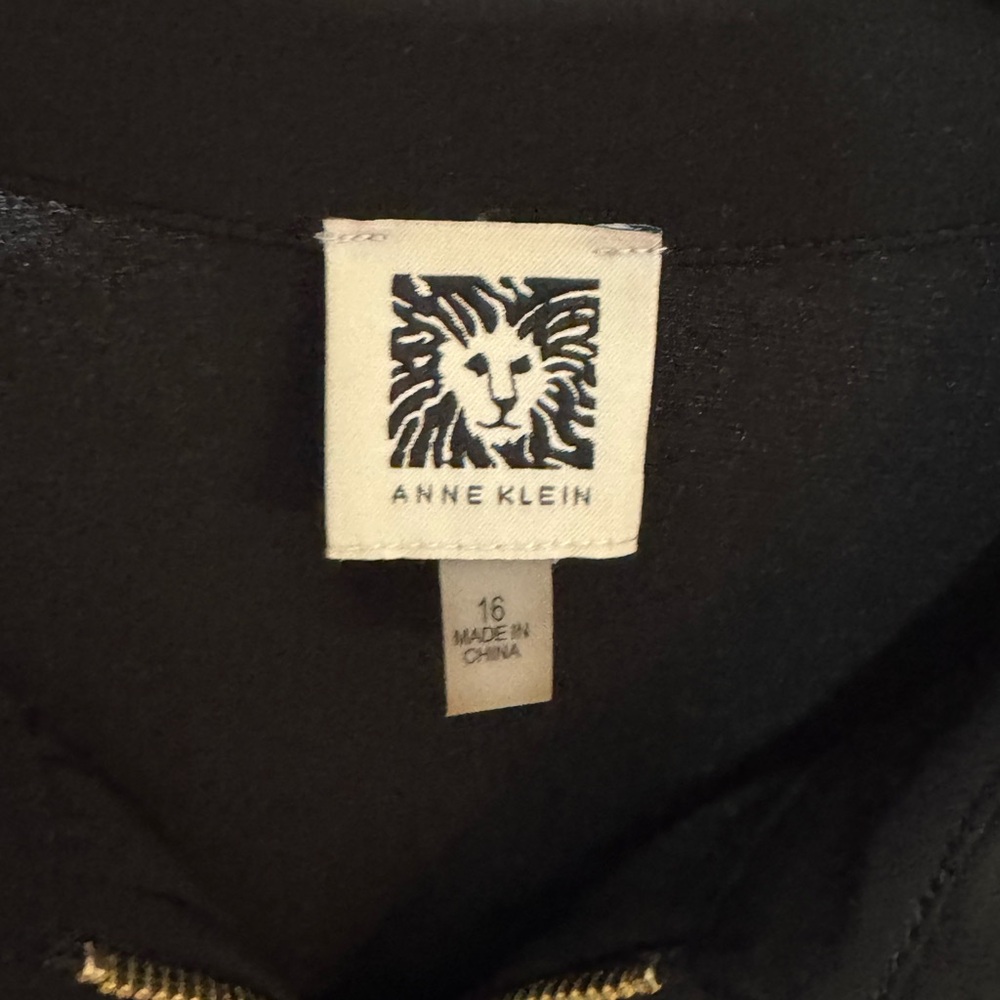 Anne Klein Black Long Sleeve Dress - Picture 4 of 5